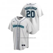 Camiseta Beisbol Hombre Seattle Mariners Daniel Vogelbach Replica Primera Blanco