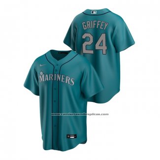 Camiseta Beisbol Hombre Seattle Mariners Ken Griffey Jr. Fade Autentico Verde