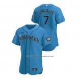 Camiseta Beisbol Hombre Seattle Mariners Marco Gonzales Autentico 2020 Alterno Azul