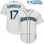 Camiseta Beisbol Hombre Seattle Mariners Mitch Haniger Blanco Jugador Cool Base