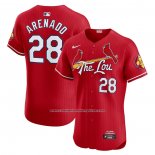 Camiseta Beisbol Hombre St. Louis Cardinals Personalizada Fade Authentic Rojo