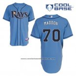 Camiseta Beisbol Hombre Tampa Bay Rays Joe Maddon 70 Azul Alterno Cool Base