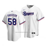 Camiseta Beisbol Hombre Texas Rangers Drew Anderson Replica Primera Blanco