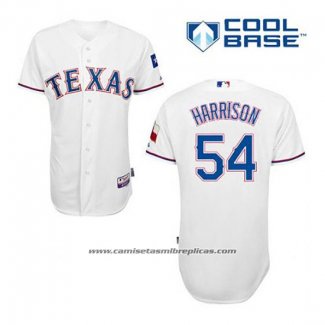 Camiseta Beisbol Hombre Texas Rangers Matt Harrison 54 Blanco Primera Cool Base