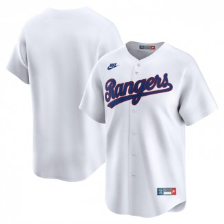 Camiseta Beisbol Hombre Texas Rangers Throwback Cooperstown Collection Limited Blanco