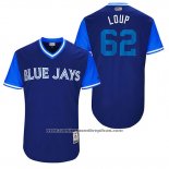 Camiseta Beisbol Hombre Toronto Blue Jays 2017 Little League World Series Aaron Loup Azul