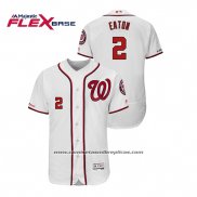 Camiseta Beisbol Hombre Washington Nationals Adam Eaton Flex Base Blanco