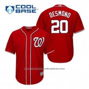 Camiseta Beisbol Hombre Washington Nationals Ian Desmond 20 Rojo Alterno Cool Base