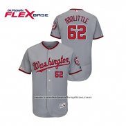 Camiseta Beisbol Hombre Washington Nationals Sean Doolittle Autentico Flex Base Gris