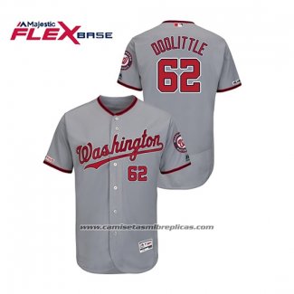 Camiseta Beisbol Hombre Washington Nationals Sean Doolittle Autentico Flex Base Gris