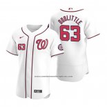 Camiseta Beisbol Hombre Washington Nationals Sean Doolittle Autentico Primera 2020 Blanco