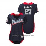 Camiseta Beisbol Mujer All Star Jose Altuve 2018 Home Run Derby American League Azul