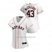 Camiseta Beisbol Mujer Houston Astros Lance Mccullers 2020 Replica Primera Blanco