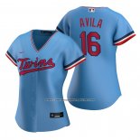 Camiseta Beisbol Mujer Minnesota Twins Alex Avila Replica Alterno Azul
