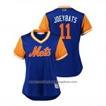Camiseta Beisbol Mujer New York Mets Jose Bautista 2018 LLWS Players Weekend Joeybats Azul