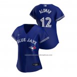 Camiseta Beisbol Mujer Toronto Blue Jays Roberto Alomar 2020 Replica Alterno Azul
