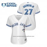 Camiseta Beisbol Mujer Toronto Blue Jays Vladimir Guerrero Jr. Cool Base Primera Blanco