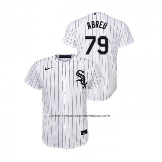 Camiseta Beisbol Nino Chicago White Sox Jose Abreu Replica Primera Blanco