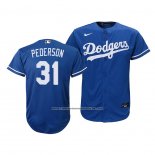 Camiseta Beisbol Nino Los Angeles Dodgers Joc Pederson Replica Alterno 2020 Azul