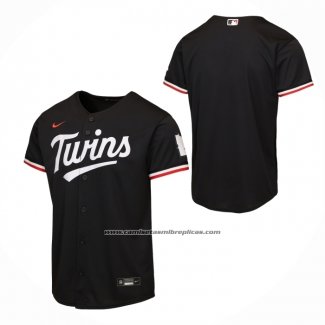 Camiseta Beisbol Nino Minnesota Twins Alterno 2 Stadium Negro