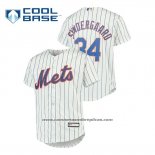 Camiseta Beisbol Nino New York Mets Noah Syndergaard Cool Base Replica Blanco