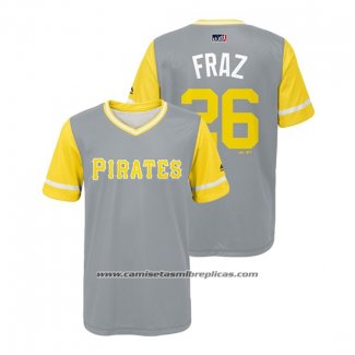 Camiseta Beisbol Nino Pittsburgh Pirates Adam Frazier 2018 LLWS Players Weekend Fraz Gris