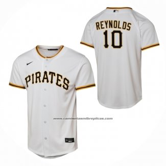 Camiseta Beisbol Nino Pittsburgh Pirates Bryan Reynolds Primera Replica Blanco