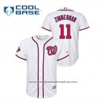 Camiseta Beisbol Nino Washington Nationals Ryan Zimmerman 2019 World Series Bound Cool Base Blanco