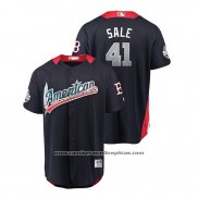 Camiseta Beisbol Hombre All Star Boston Red Sox Chris Sale 2018 Home Run Derby American League Azul
