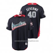 Camiseta Beisbol Hombre All Star New York Yankees Luis Severino 2018 Home Run Derby American League Azul