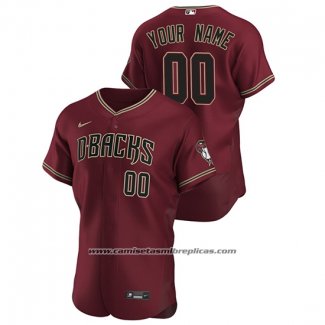 Camiseta Beisbol Hombre Arizona Diamondbacks Personalizada Autentico 2020 Alterno Rojo