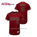 Camiseta Beisbol Hombre Arizona Diamondbacks Zack Greinke Autentico Flex Base Rojo