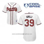 Camiseta Beisbol Hombre Atlanta Braves 39 Jason Grilli Blanco Primera Cool Base