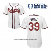 Camiseta Beisbol Hombre Atlanta Braves 39 Jason Grilli Blanco Primera Cool Base
