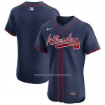 Camiseta Beisbol Hombre Atlanta Braves Alterno Elite Azul