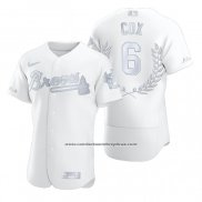 Camiseta Beisbol Hombre Atlanta Braves Bobby Cox Awards Collection Retirement Blanco