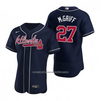 Camiseta Beisbol Hombre Atlanta Braves Fred Mcgriff Autentico Alterno 2020 Azul