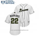 Camiseta Beisbol Hombre Atlanta Braves Nick Markakis 2018 Dia de los Caidos Cool Base Blanco Camiseta Beisbol Hombre Atlanta Braves Nick Markakis 2018 Dia de los Caidos Cool Base Blanco