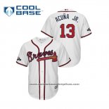 Camiseta Beisbol Hombre Atlanta Braves Ronald Acuna Jr. Flex Base Autentico Collezione Alterno 2019 Rojo