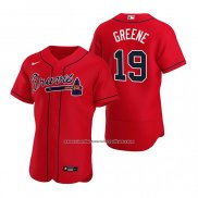 Camiseta Beisbol Hombre Atlanta Braves Shane Greene Autentico Alterno 2020 Rojo