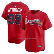 Camiseta Beisbol Hombre Atlanta Braves Spencer Strider Alterno Limited Rojo