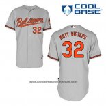 Camiseta Beisbol Hombre Baltimore Orioles 32 Matt Wieters Gris Cool Base