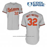 Camiseta Beisbol Hombre Baltimore Orioles 32 Matt Wieters Gris Cool Base