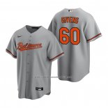Camiseta Beisbol Hombre Baltimore Orioles Mychal Givens Replica Road Gris