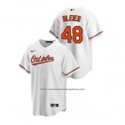 Camiseta Beisbol Hombre Baltimore Orioles Richard Bleier Primera Replica Blanco