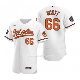 Camiseta Beisbol Hombre Baltimore Orioles Tanner Scott 66 Autentico Blanco