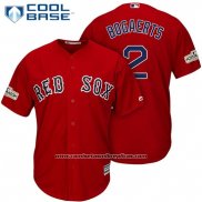 Camiseta Beisbol Hombre Boston Red Sox 2017 Postemporada 2 Xander Bogaerts Rojo Cool Base