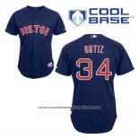 Camiseta Beisbol Hombre Boston Red Sox 34 David Ortiz Azul Alterno Cool Base