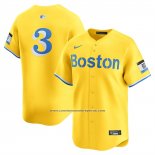 Camiseta Beisbol Hombre Boston Red Sox Ceddanne Rafaela Alterno Limited Amarillo