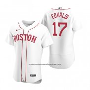 Camiseta Beisbol Hombre Boston Red Sox Nathan Eovaldi Autentico 2020 Alterno Blanco